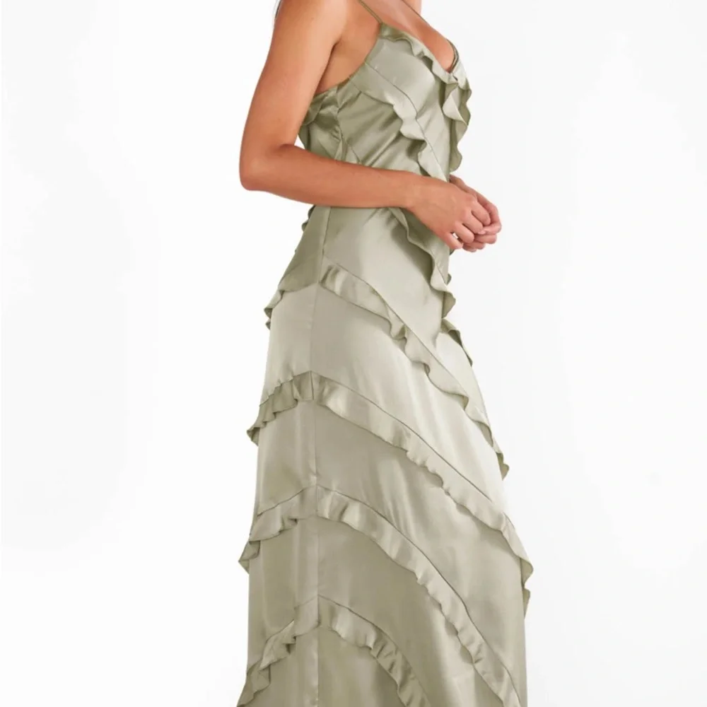 Show Me Your MuMu Olive Ruffle Maxi Dress - Picture 2 of 7